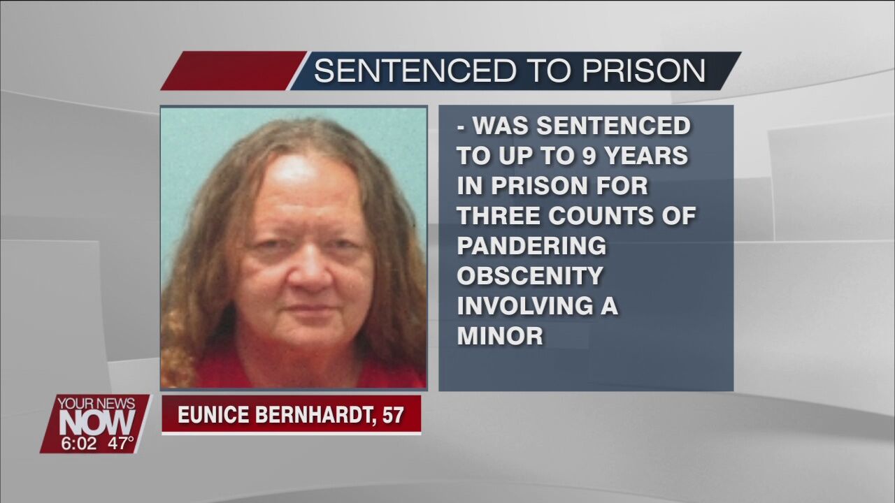 Van Wert County woman sentenced to prison for child pornography